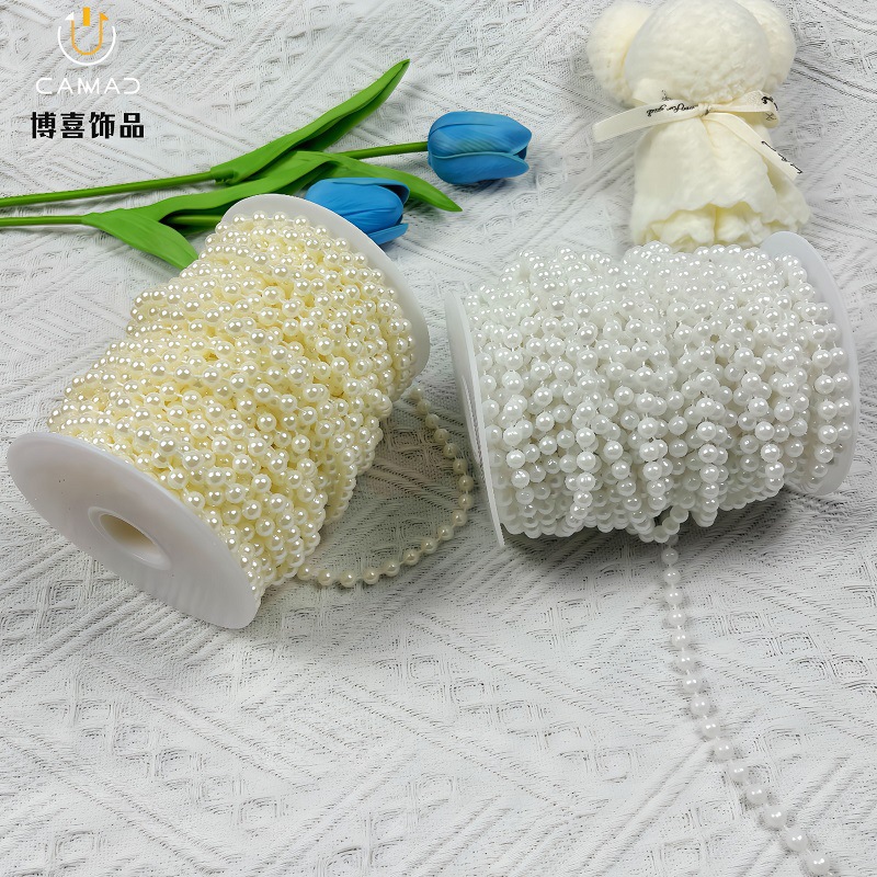 圆形连线珍珠婚庆婚礼装饰花艺配饰家居装饰鞋服辅料diy手作