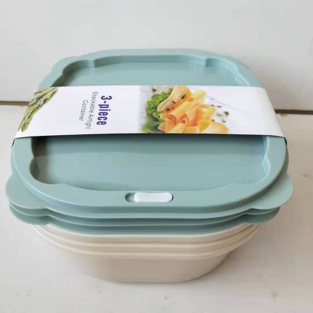 Xinyuan Fruit Bento Box, stacked paper card square three-piece set, macaron-colored fresh-keeping box manufacturer wholesale