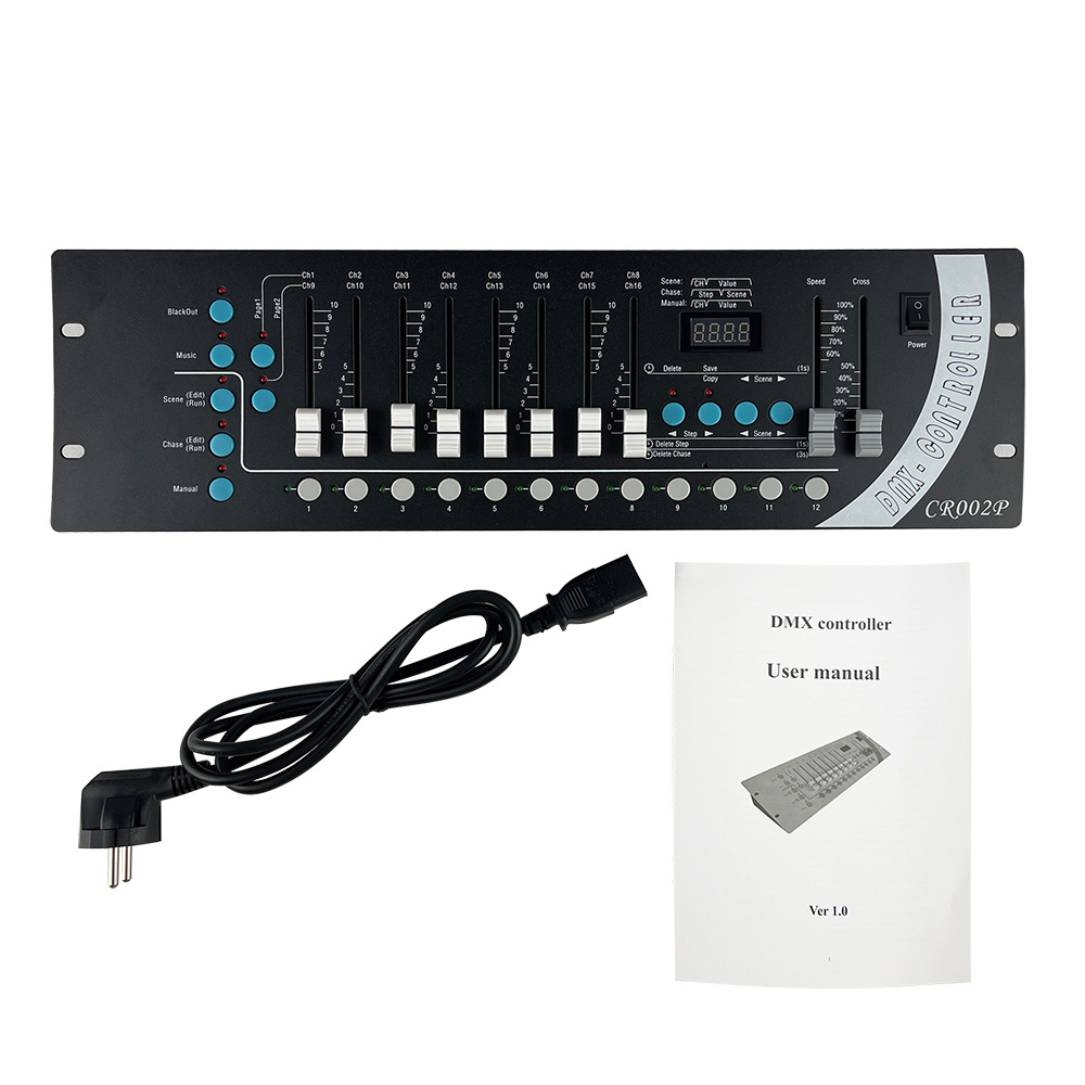 Cross-Border Manufacturers Directly Supply Dmx512 Controller Dmx192 Console Led Lamp Dimming Stage Lighting Console