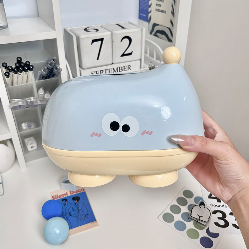 New Big eye lift tissue box, high-end spring desktop tissue box, creative ins napkins for living room home use Specification image