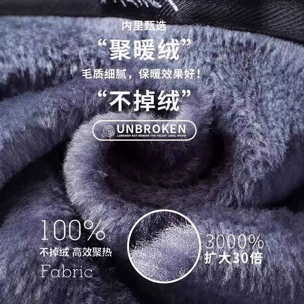 Men's fleece and thickened winter warm cotton-padded jacket, dad's winter coat, windproof and cold-resistant cotton-padded jacket for men Application Scenario