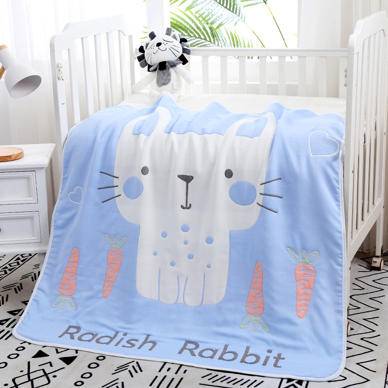 Ten Layers Of Gauze Baby Bath Towel Thickened Autumn And Winter Cute Rabbit Newborn Baby Blanket Towel Is Wholesale Factory details Picture