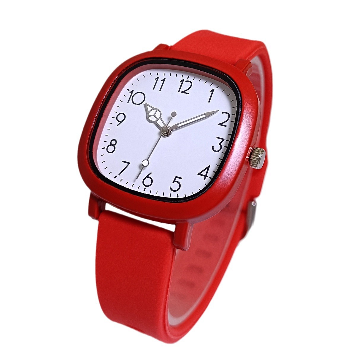 A simple and versatile women's watch for junior and senior high school students in a Korean style, square, retro, fashionable and casual Instagram style Item Picture