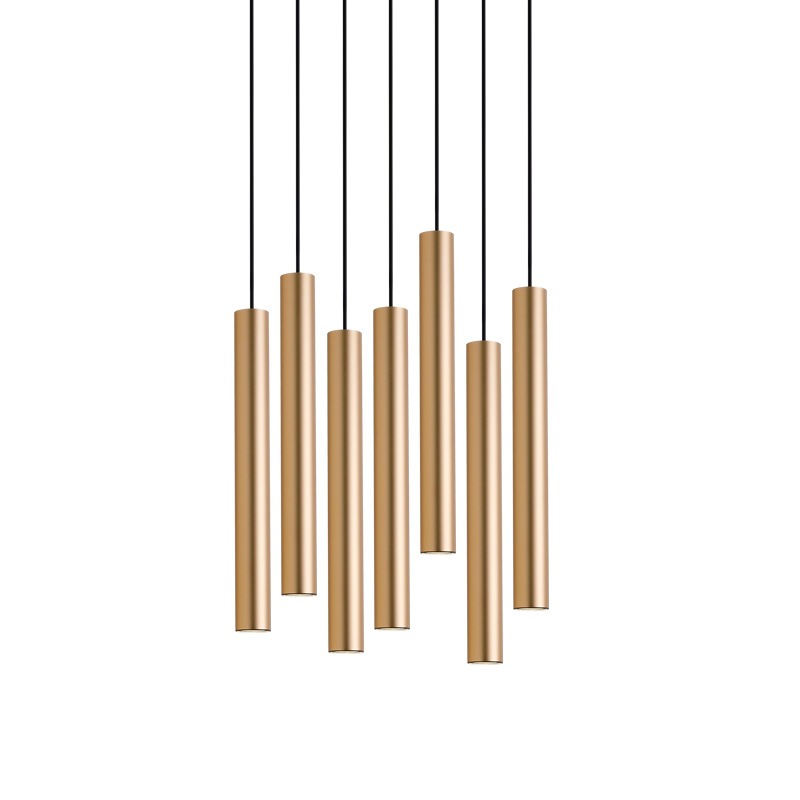 led long cylindrical decorative single-head dining room and living room chandelier, simple modern creative hanging line spotlight, bar table lamp Item Picture