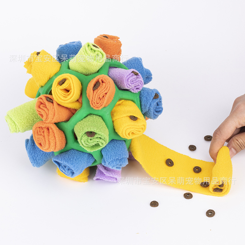 Pet Smell Fried Ball Toy Dog Blind Box Hidden Food Bubble Rubber Ball Smell Puzzle Demolition Proof Home Toy details Picture