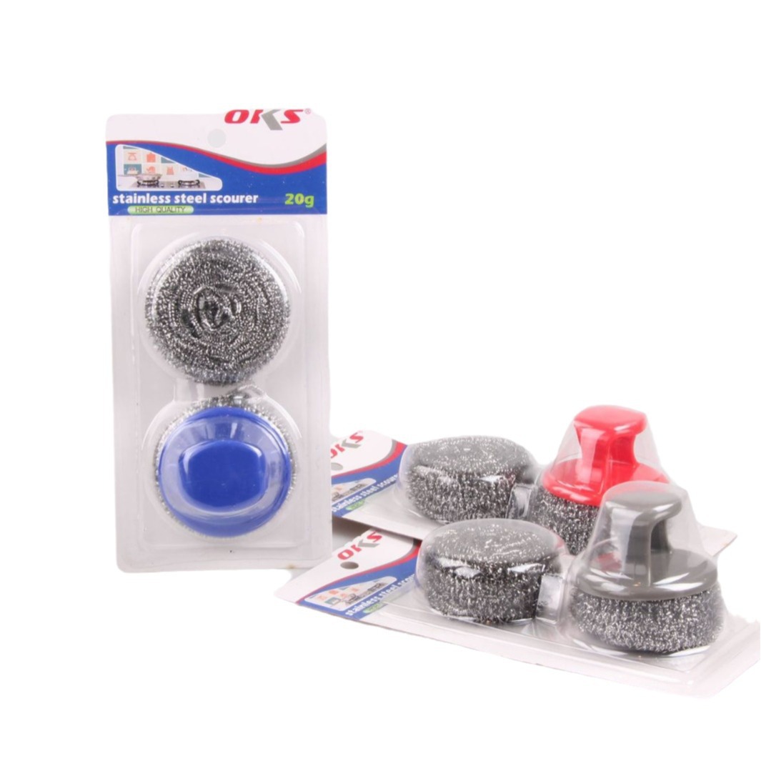 Home bolas de acero bolas de limpieza acero inoxidable bolas de cepillo cepillo de cocina bolas de limpieza OKS Item Picture