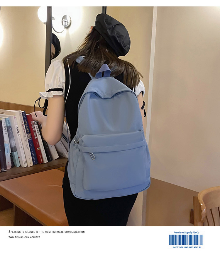 书包女日系初中生大容量学院风背包简约休闲户外双肩包高中书包女详情17