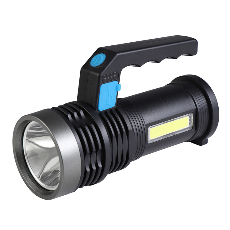 Wholesale of cross-border usb charging, side home led multi-functional COB flashlight, outdoor long-range electric display portable lamp Application Scenario