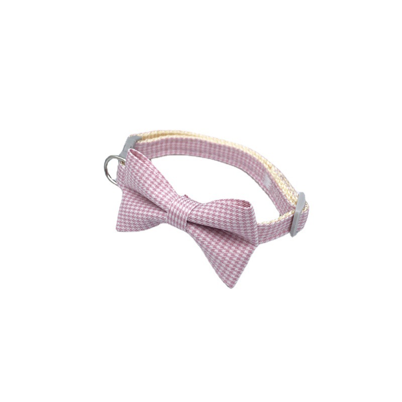 Nuevo estilo collar para mascotas milbird plaid bow collar para gatos collar para perros collar para gatos venta directa de fábrica Application Scenario
