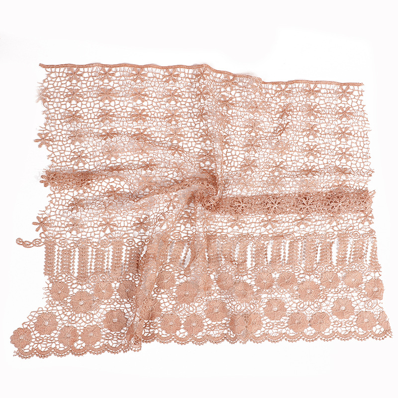 Fine Embroidery Lace Wavy Lace Muslim Hat Large Barcode Polyester Water Soluble Hollow Lace Garment Accessories Item Picture