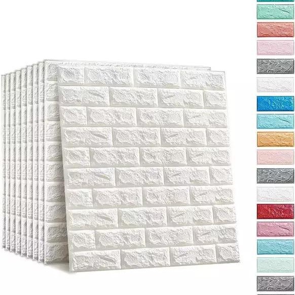 厂家直销wallpaper墙贴遮瑕疵墙纸自粘砖纹防撞防水防潮墙纸批发