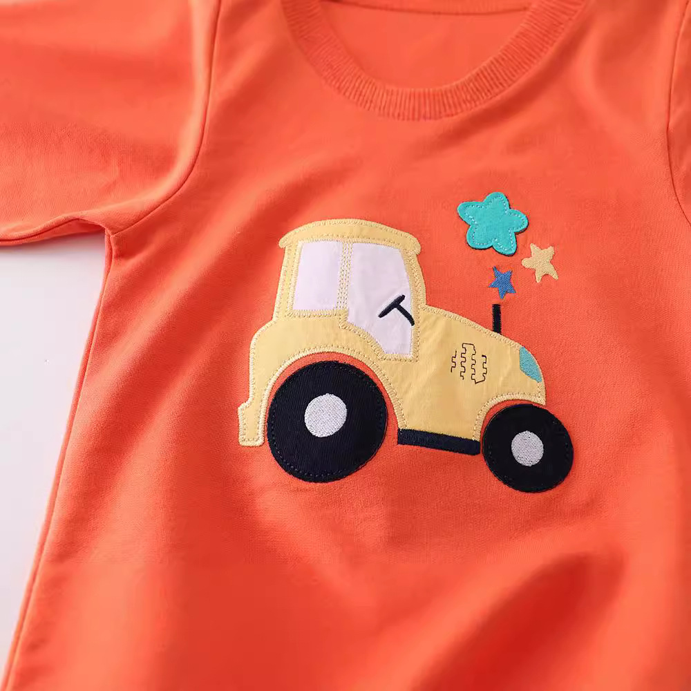 European and American style brand men's and women's clothing, autumn and winter cotton long-sleeved sweatshirts, children's long-sleeved looped sweatshirts, children's clothing Specification image