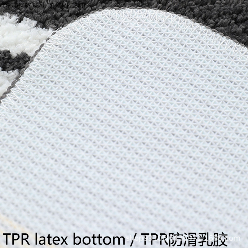 Cartoon Living Room Fluffy Floor Mat Toilet Absorbent Bathroom Stool Non-Slip Mat Entry Home Bedroom Floor Mat Carpet details Picture