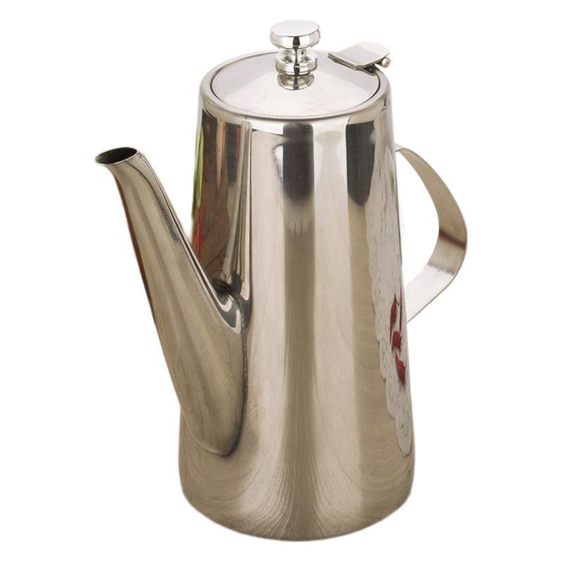Xinshipai stainless steel cold water kettle, long-spout cold water kettle, restaurant tea and coffee kettle, ice water kettle, fruit tea water kettle Item Picture