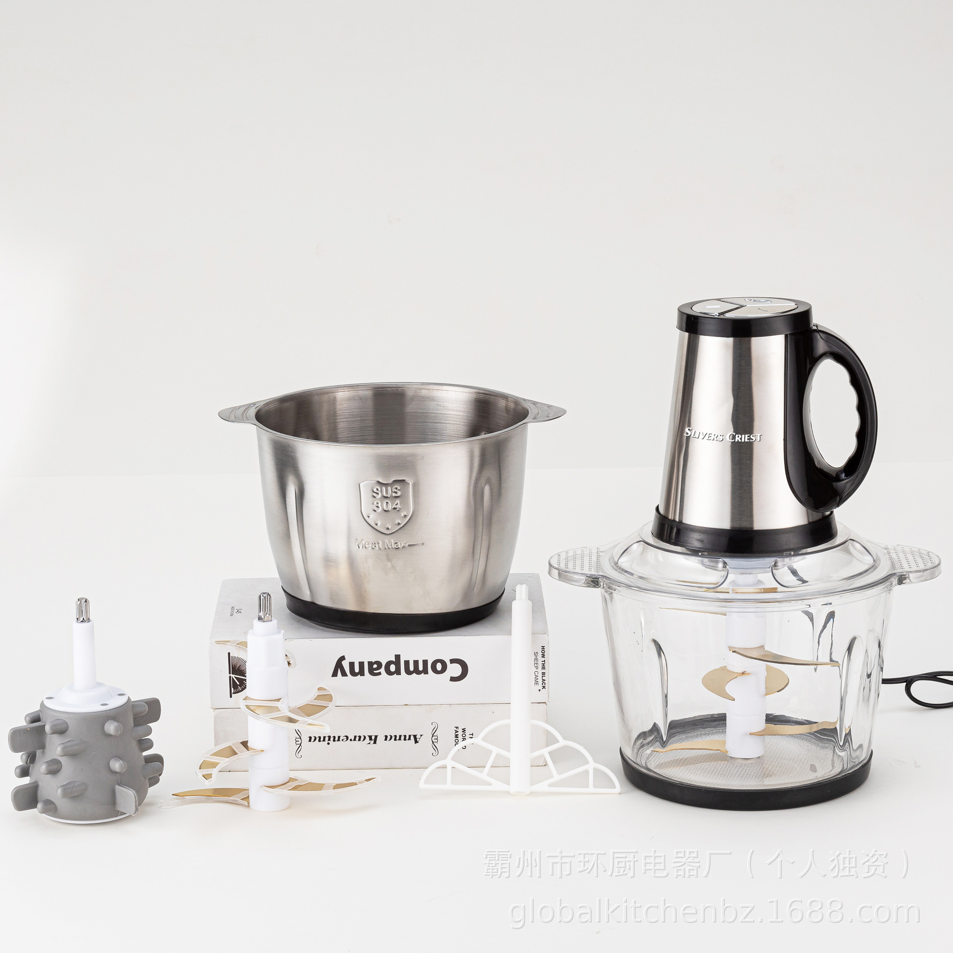 Export 3.5-Liter English Color Box, European Standard Plug, Blender, Food Processor, European Standard Stainless Steel Specification drawing