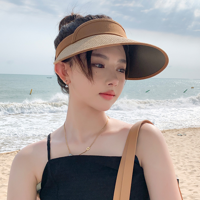 Leaf Pv Empty Top Hat Women's Summer Large Canopy Sunshade Straw Hat All Sun Hat Outdoor Uv Protection Sunscreen Hat Application Scenario
