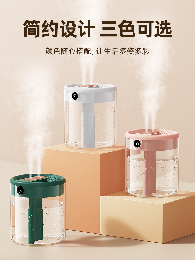 Household small humidifier, office desktop, large capacity, mini bedroom, air spray, silent, 2L large capacity details Picture
