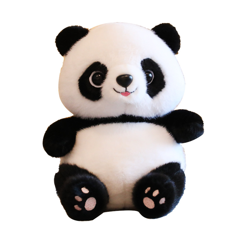 Cute panda plush toys, realistic panda national trend dolls, claw machine dolls, children's birthday gifts as souvenirs Item Picture