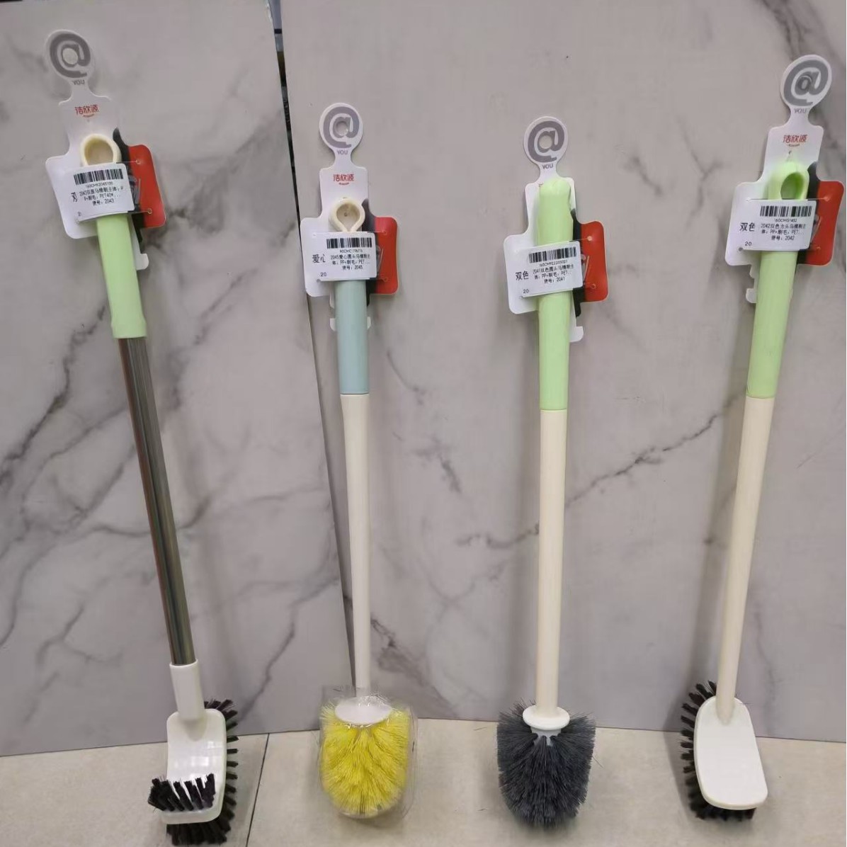 Light luxury home daily creative bathroom, thickened plastic base toilet brush set, toilet cleaning brush, toilet cleaning brush