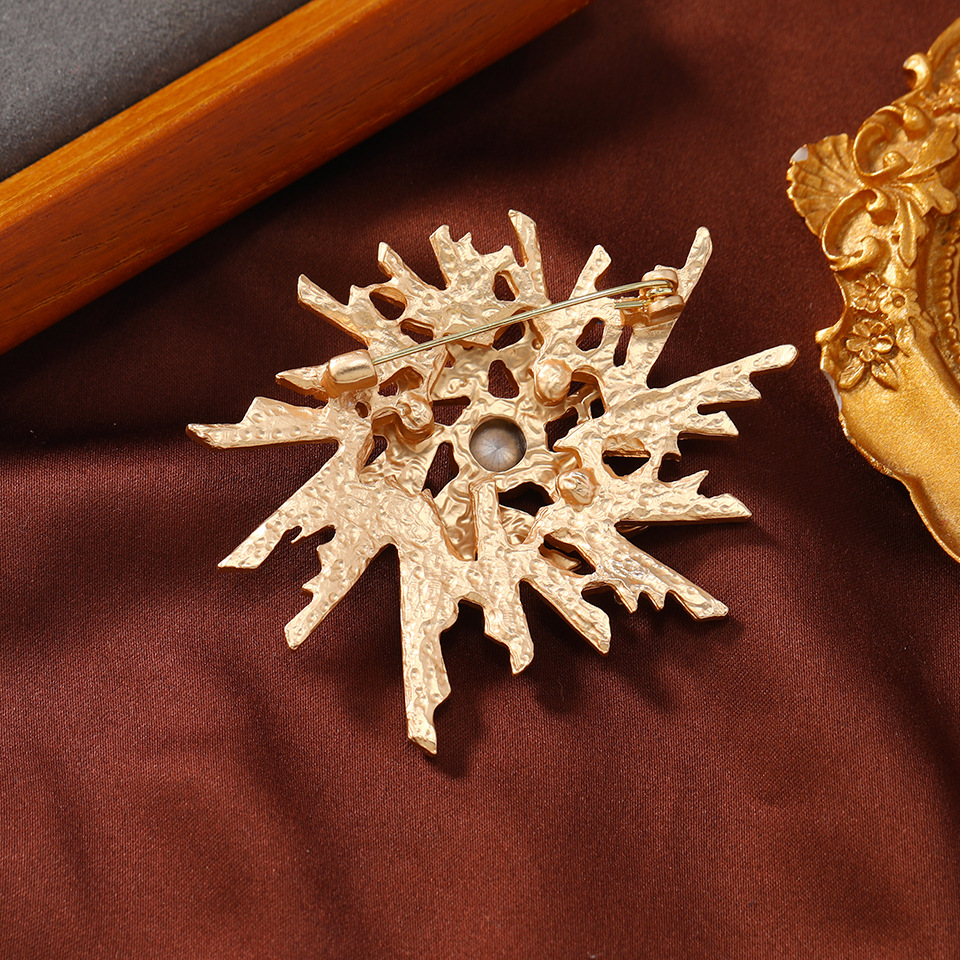Palace vintage Brooch Alloy Mechanical Brooch Double dimensional corsage suit jacket pin accessories Application Scenario