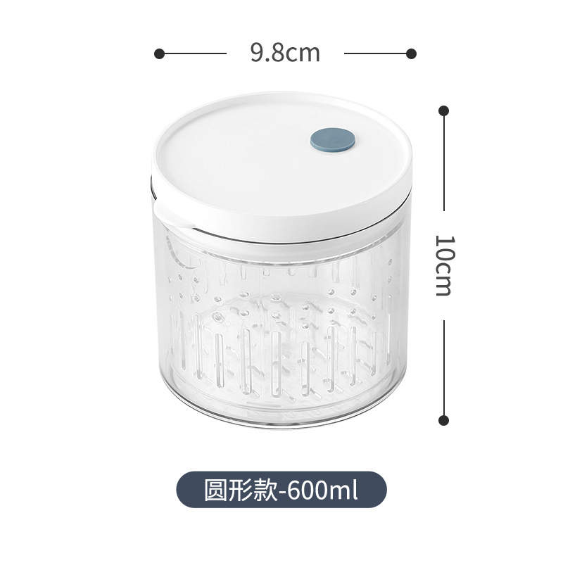保鲜盒/封鲜盒一次性/分格饺子盒/冰箱收纳盒/冰箱储物盒白底实物图