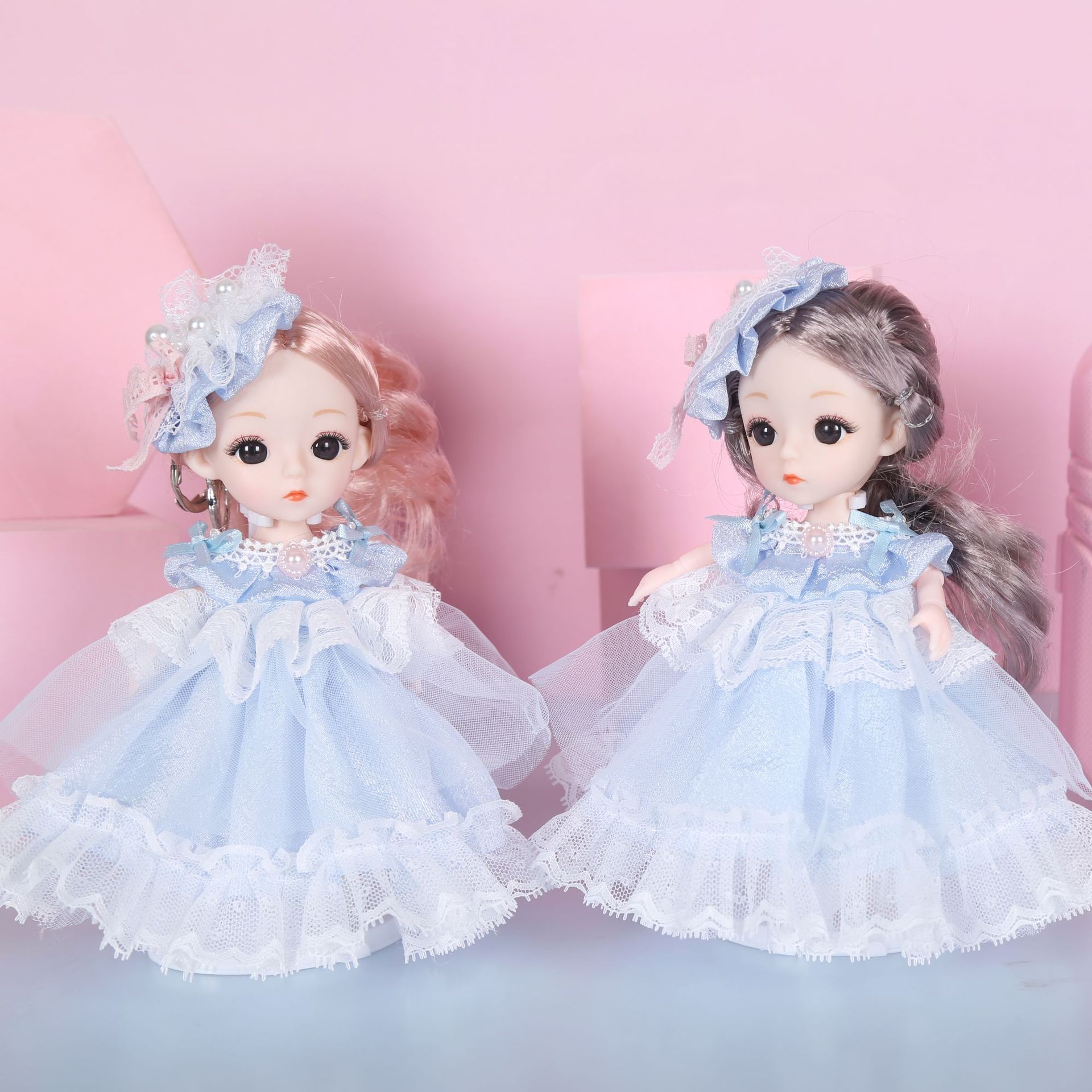 原创16cm宫廷洛丽塔娃娃萝莉BJD洋娃娃儿童生日手办公仔女孩地摊