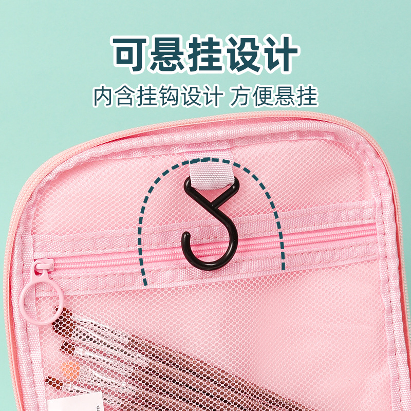 Makeup Bag Printed Logo Large Capacity Waterproof Portable Toiletry Cartoon Kt Cat Hook Toiletry Storage Bag Oem Custom Application Scenario