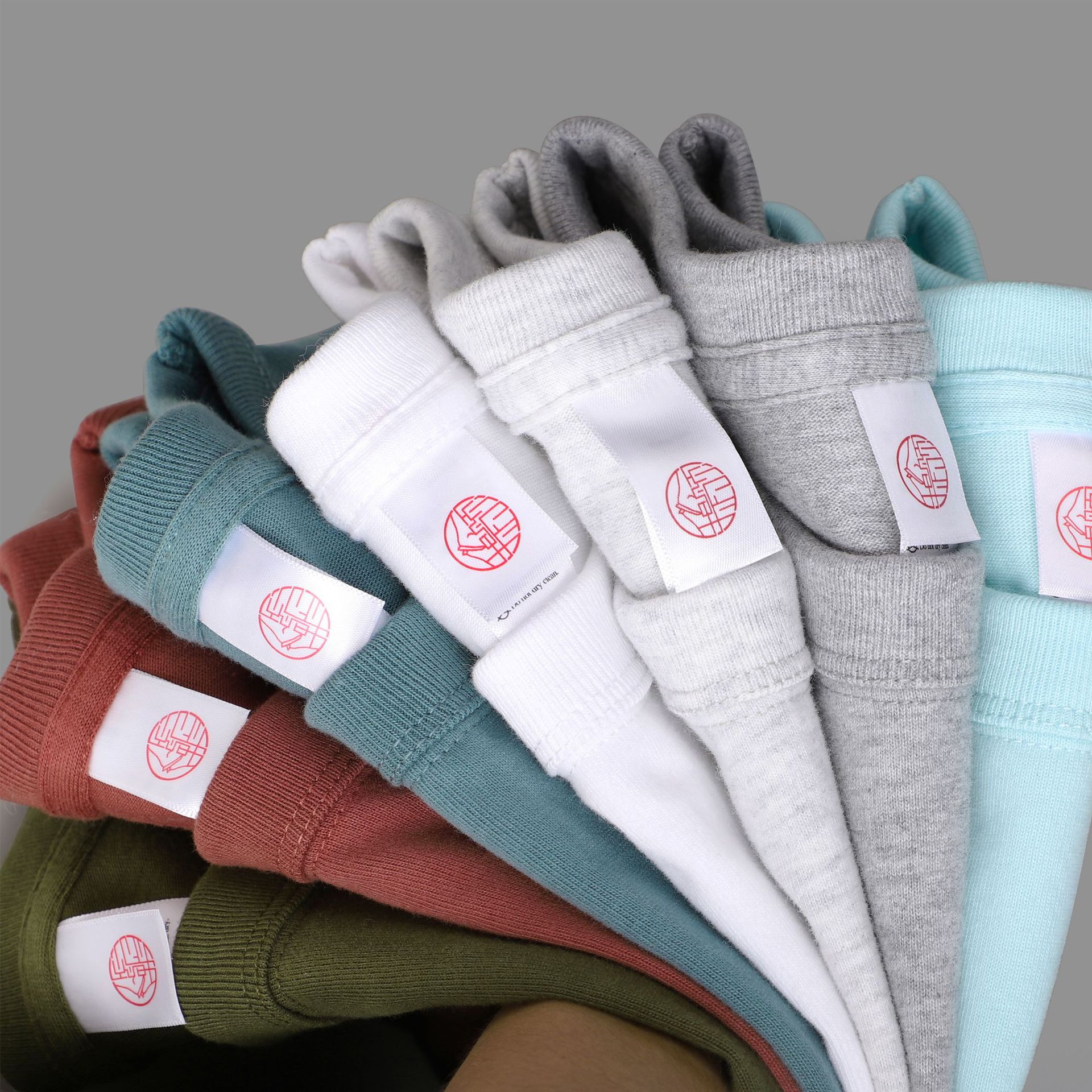 300g heavy-duty pure cotton white T-shirt, long-sleeved men's autumn and winter loose solid color matte thickened base white T-shirt couple's outfit
