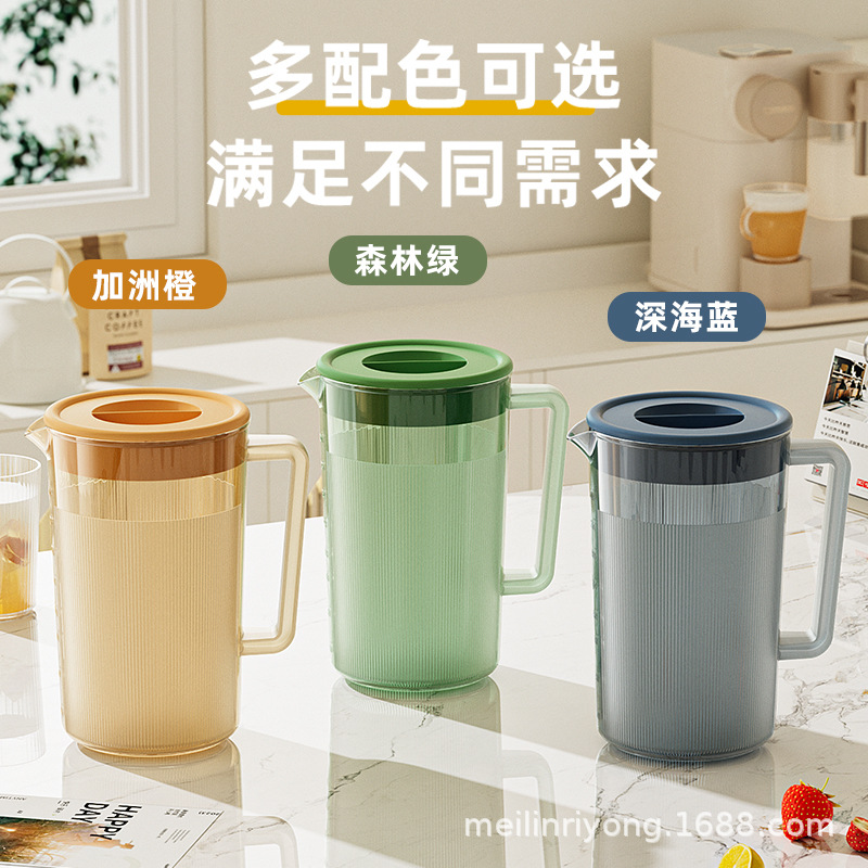 黑色印花搪瓷壶/喷雾瓶喷壶/搪瓷茶壶/茶水分离泡茶壶/玻璃冷水壶套装高颜值产品图