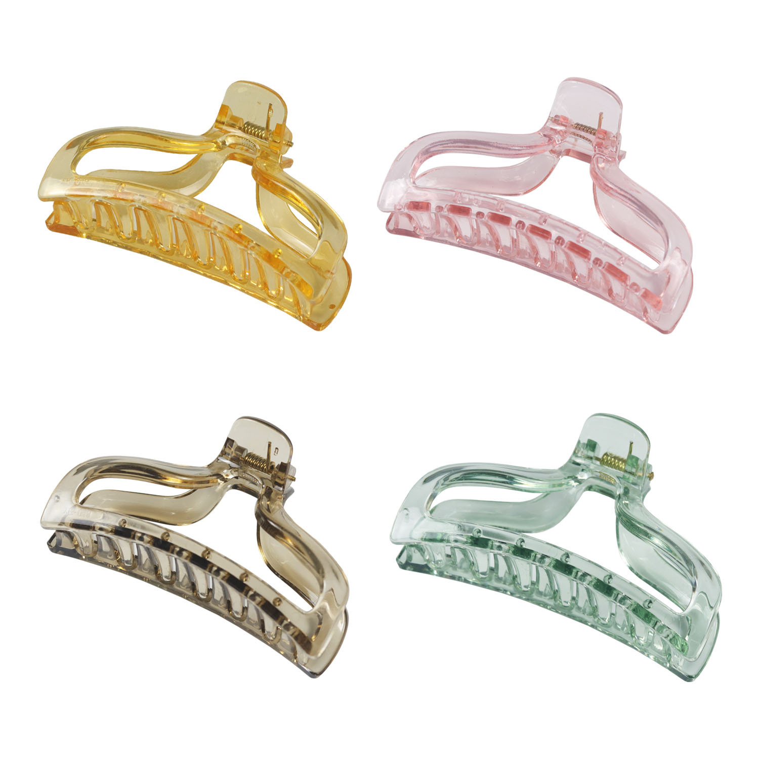 Wholesale new transparent hair clips, updo headwear, fashionable hair clips, simple back head updo clips from the manufacturer Item Picture