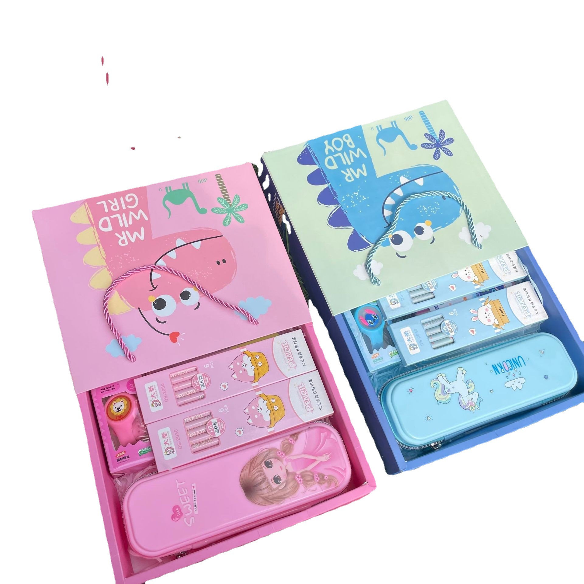 Kindergarten and primary school students' back-to-school and graduation season stationery set gift box, children's birthday gift sharing, practical Item Picture