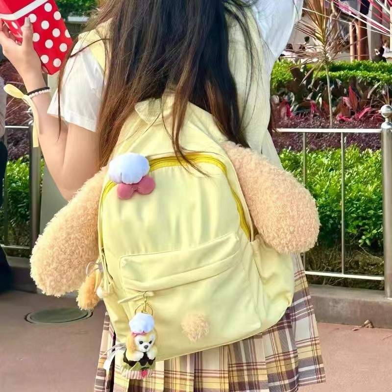 Cake Backpack Keqi An Dog Cartoon Soft Cute Japanese Cook Dog Student Large Capacity Schoolbag Female High Appearance Level details Picture