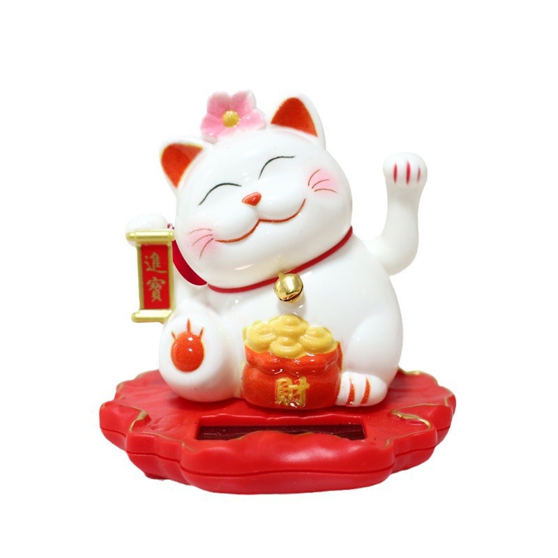 招财猫/线香底座/招财猫配件/乐喵/心形创意沙漏白底实物图