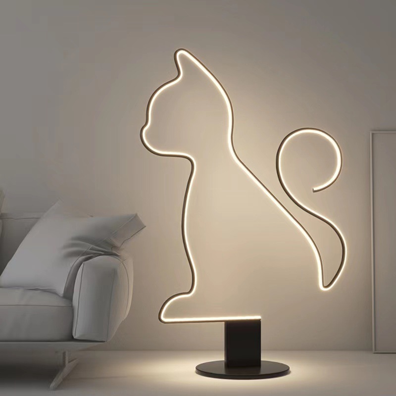 落地灯卧室客厅高级感ins风氛围感落地灯诧寂风极简led立式客厅灯