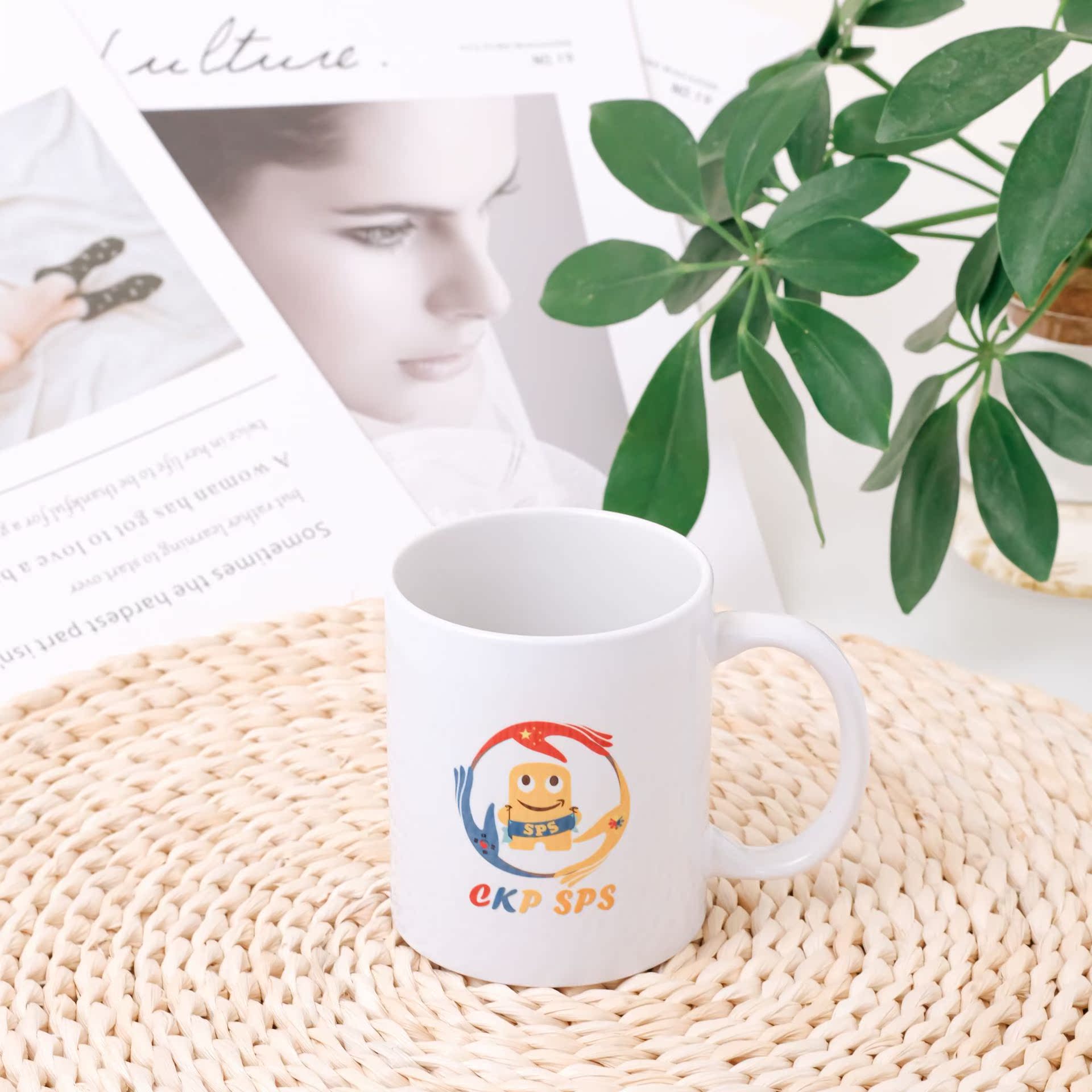 陶瓷杯子创意涂层LOGO热转印 广告赠送品 礼品马克杯批发