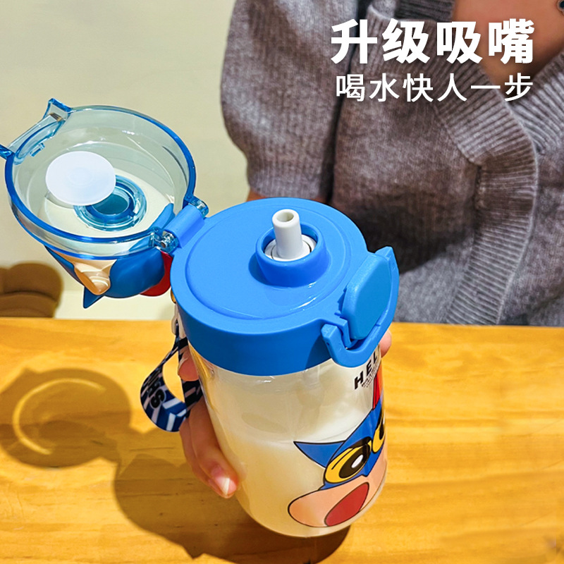 Crayon Small New Flash Glass Straight Drink Cartoon Figure Student Drinking Cup Heat-Resistant High Borosilicate Glass Sippy Cup Application Scenario