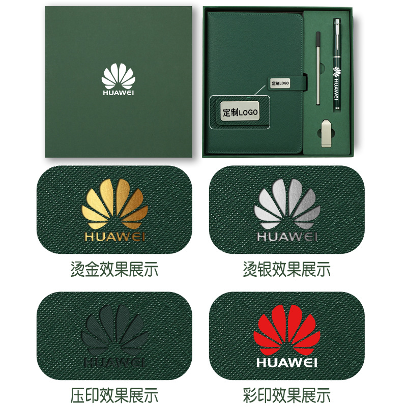 Business high-end notebook gift box set with logo printing, new notepad and meeting record book a5 in stock for wholesale Specification image