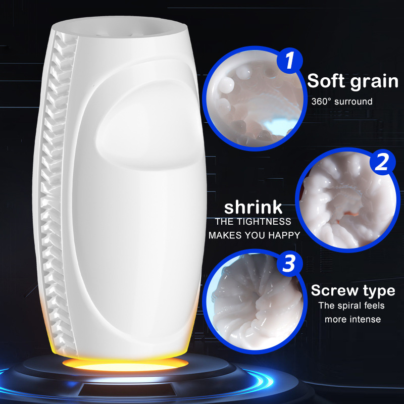 New cross-border adult male masturbation toy, portable, airplane cup, soft rubber training device, romantic masturbation man details Picture