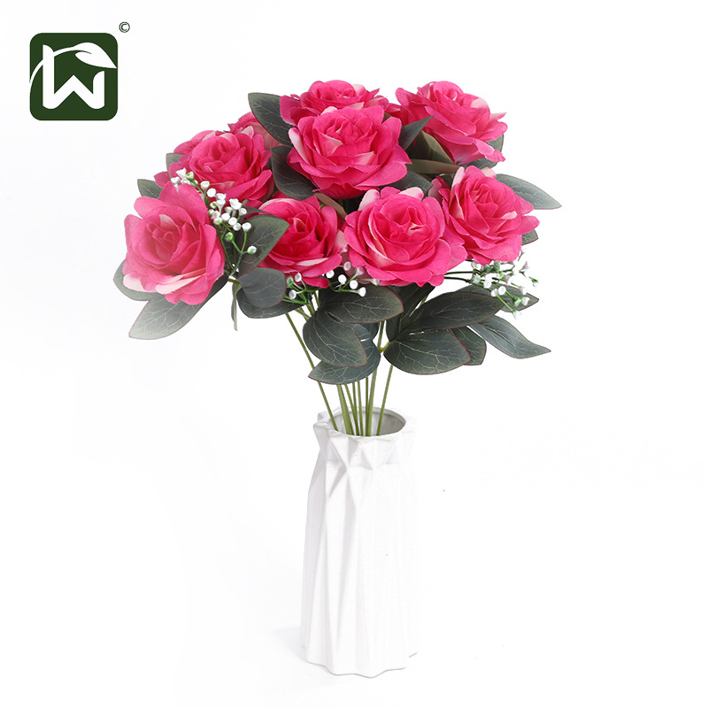 Artificial flower decorations, fake flower ornaments, flower head props, wholesale of flowers, hotels, homes, living rooms, cheap flowers, classical photography