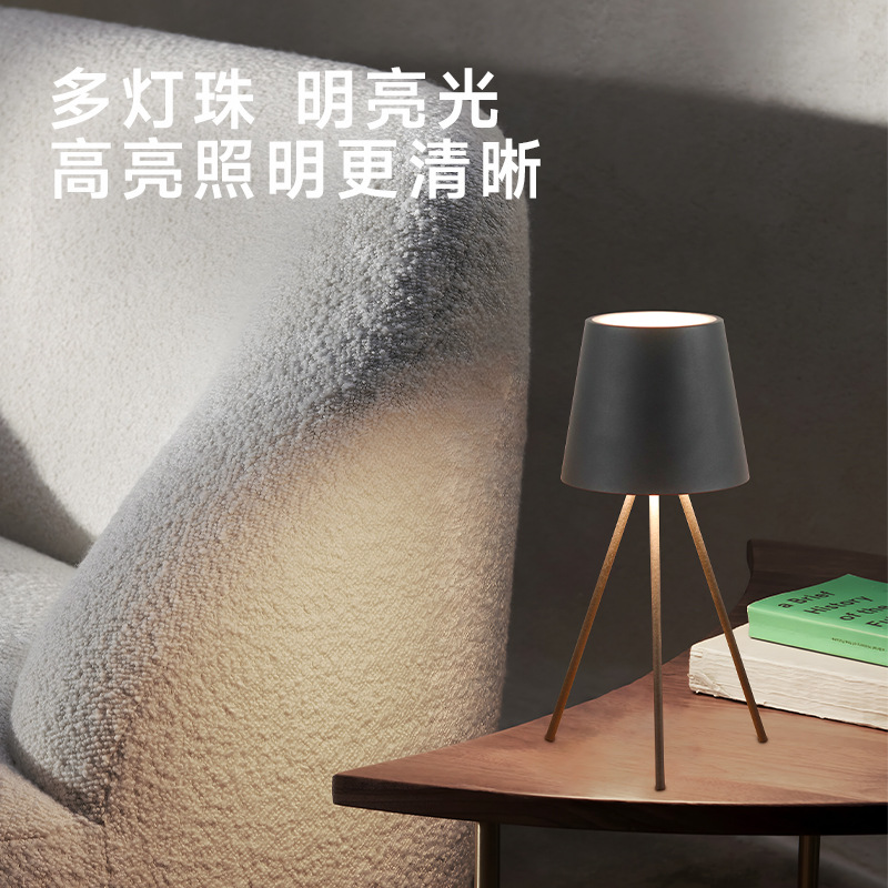 Cross-border USB simple American-style rechargeable LED night light decoration creative retro bar atmosphere bedside bedroom table lamp Specification drawing