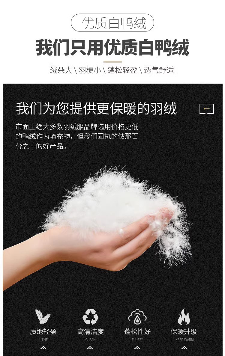 A light, short and simple down jacket for women in winter 2025, a fashionable and casual round-neck loose duck down warm coat pic 1