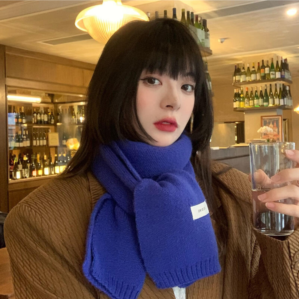 清新校园氛围流行ins网红同款平价通勤极简糖果秋冬围巾保暖百搭详情5