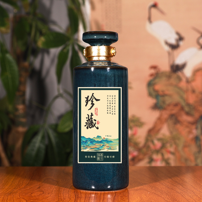 1斤装厂家直销陶瓷酒瓶空瓶酒坛泡酒坛子酒缸高颜值家用密封陶瓷