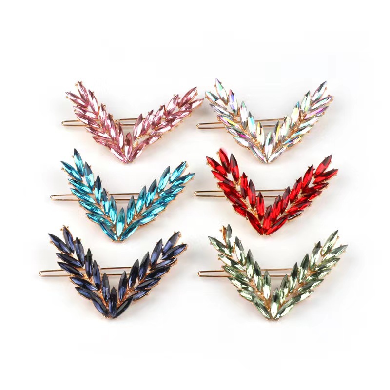 森系V形发夹/麦穗夹子头饰/网红韩国一字产品图