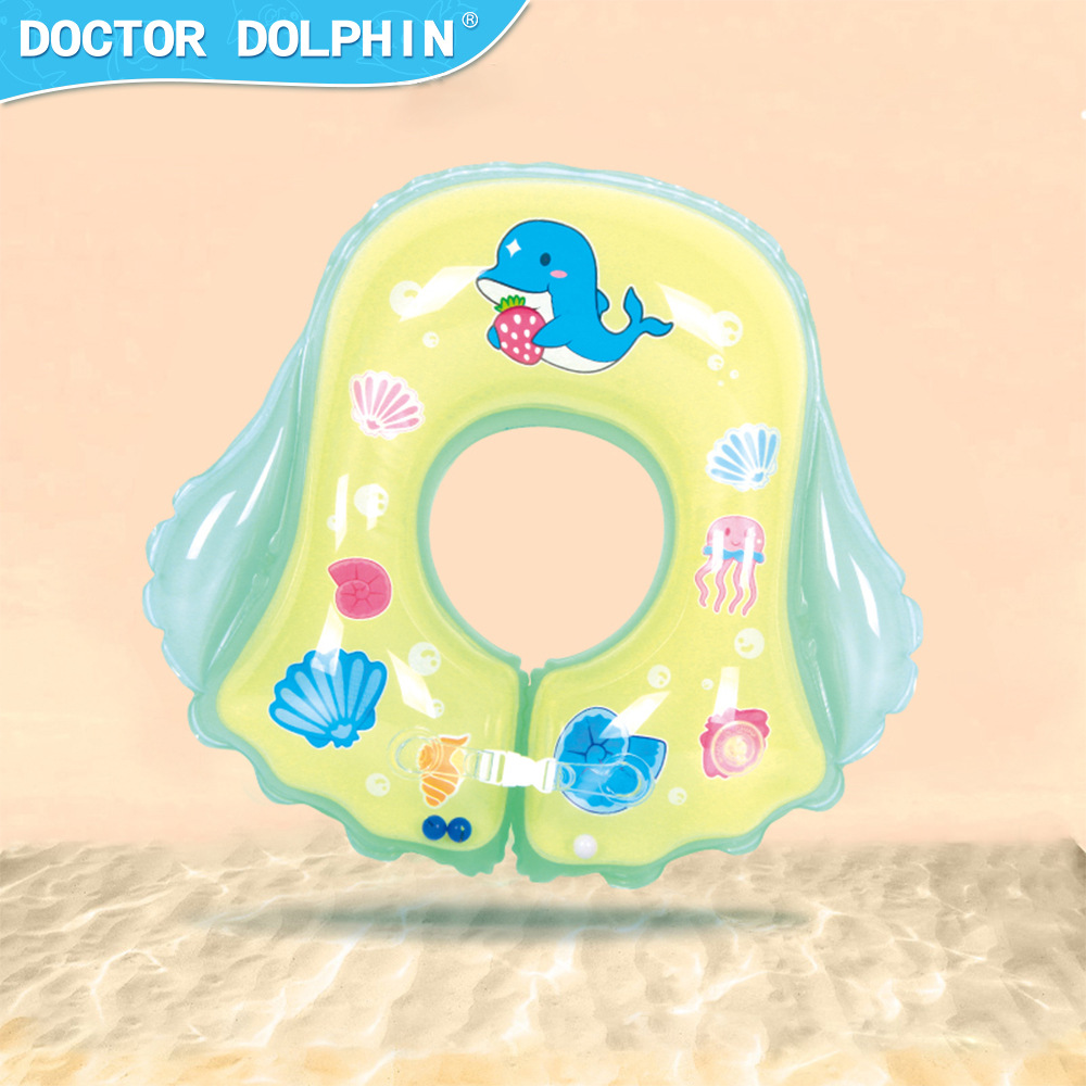 Doctor Dolphin Baby Swim Ring Underarm Ring Inflatable Baby Swim Ring Neck Ring Neck Ring Inflatable Neck Ring Item Picture