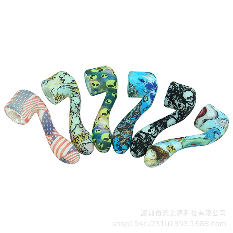 跨境爆款硅胶/欧美流行印花/pipe产品图