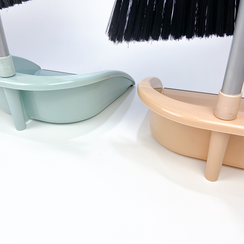 Broom dustpan set combination household plastic soft hair sweeping iron broom broom dustpan cleaning single broom wholesale Application Scenario