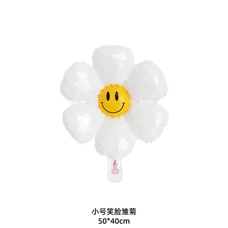 新款ins风小雏菊造型铝膜气球拍照道具宝宝儿童生日派对铝箔气球详情图4