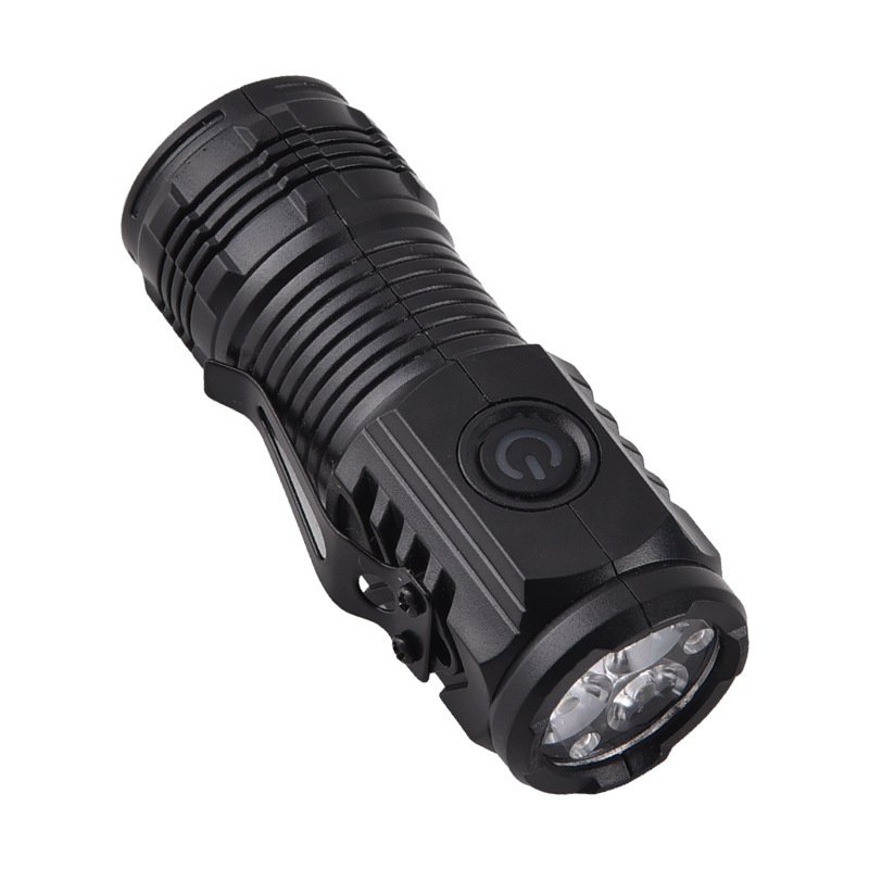 Tiktok boom small hand electric multifunctional portable flashlight emergency strong magnetic mini light outdoor flashlight Item Picture