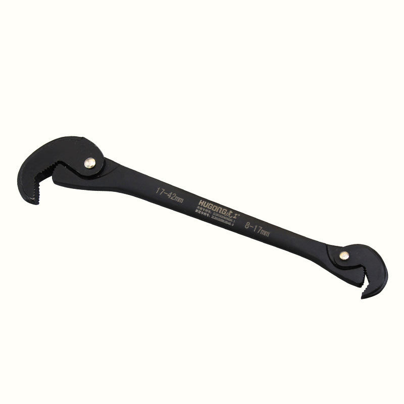 Multi-functional double-head wrench, universal wrench, manual quick large opening ratchet wrench with spring, universal wrench Item Picture